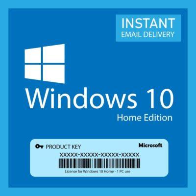 Microsoft Windows 10 Home Product Key (Retail Version) Digital