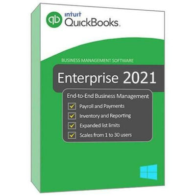 INTUIT QuickBooks Desktop Enterprise 2021 Lifetime 5 Users for windows