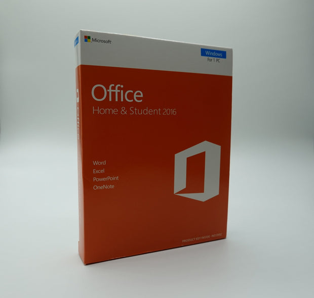 Microsoft Office Home & Student 2016 for Windows Retail Box Product Key Card